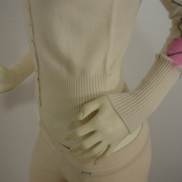 VALERIE STEVENS PETITE 2 PLY CASHMERE CARDIGAN PM - Picture 7 of 8